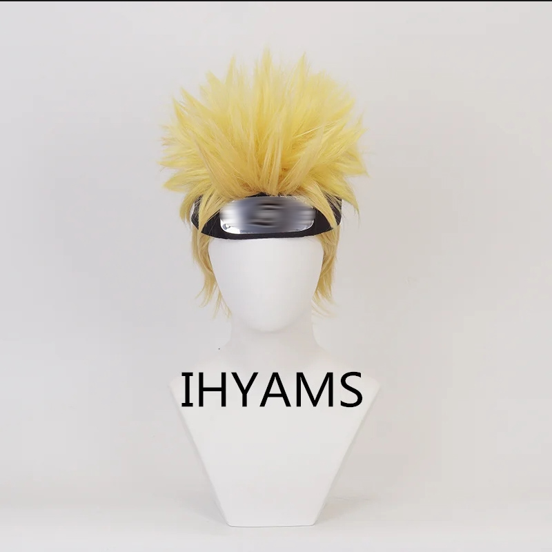 Men Accessories H&M - Uzumaki Cosplay-Perücken, 30 cm, kurz, goldgelb,