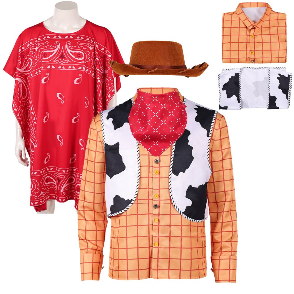 Men Accessories H&M - Woody Cosplay-Kostüm für Erwachsene Männer, Langarmhemden,