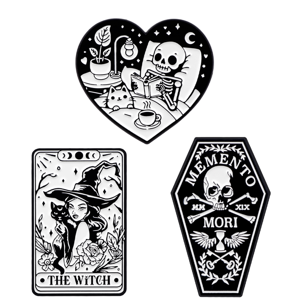 Skelett Emaille Pins Hexe Bros – Men Accessories For Birthday Gift Bewertung und Preis