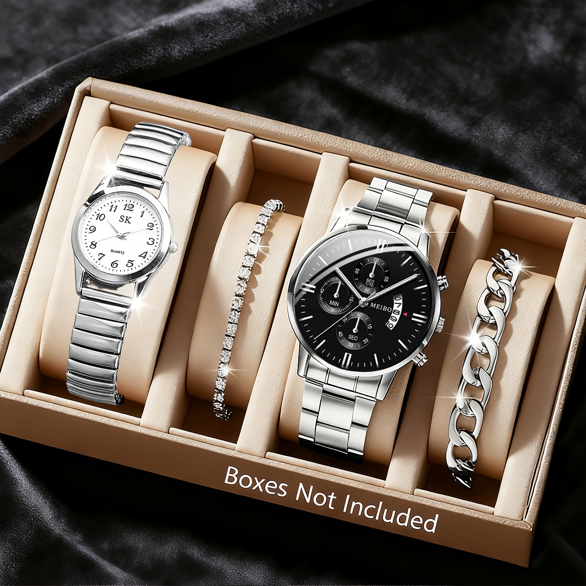 4-teiliges modisches Uhren- un – Men Accessories Elegant Bewertung und Preis