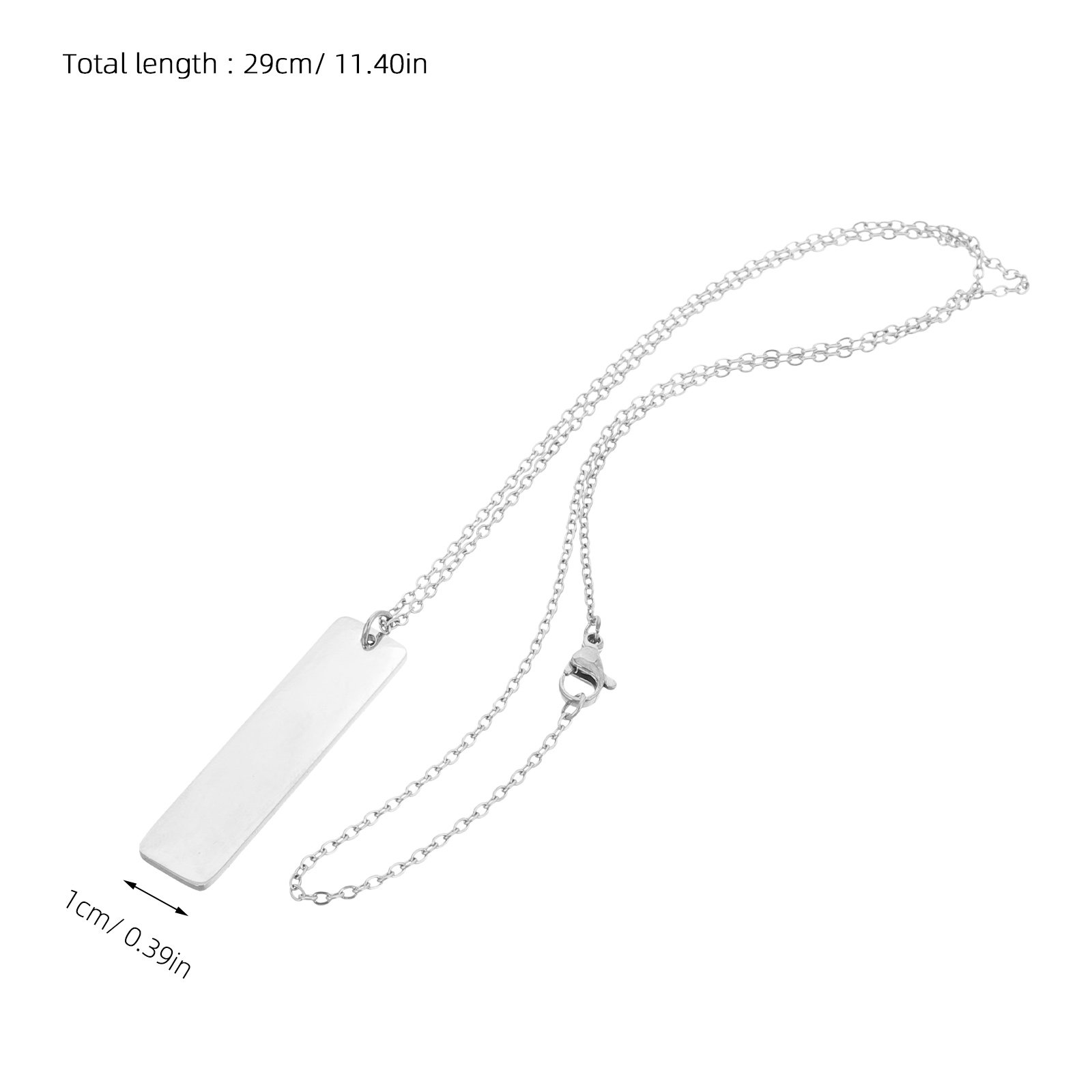 Edelstahl-Metallanhänger-Halsk – Men Accessories Neck Chain Bewertung und Preis