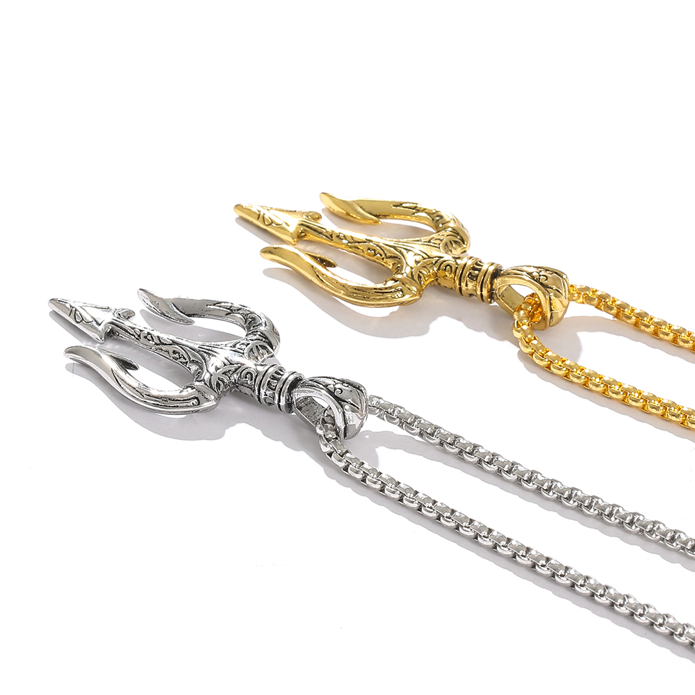 Punk Vintage Neptune Dreizack  – Men Accessories Neck Chain Bewertung und Preis