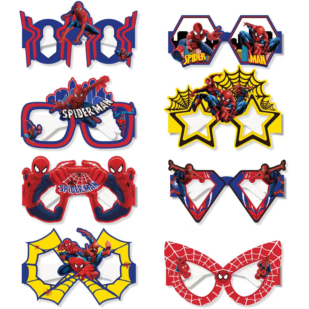 8 Stück Spider-Man Papierbrill – Men Accessories For Birthday Gift Bewertung und Preis