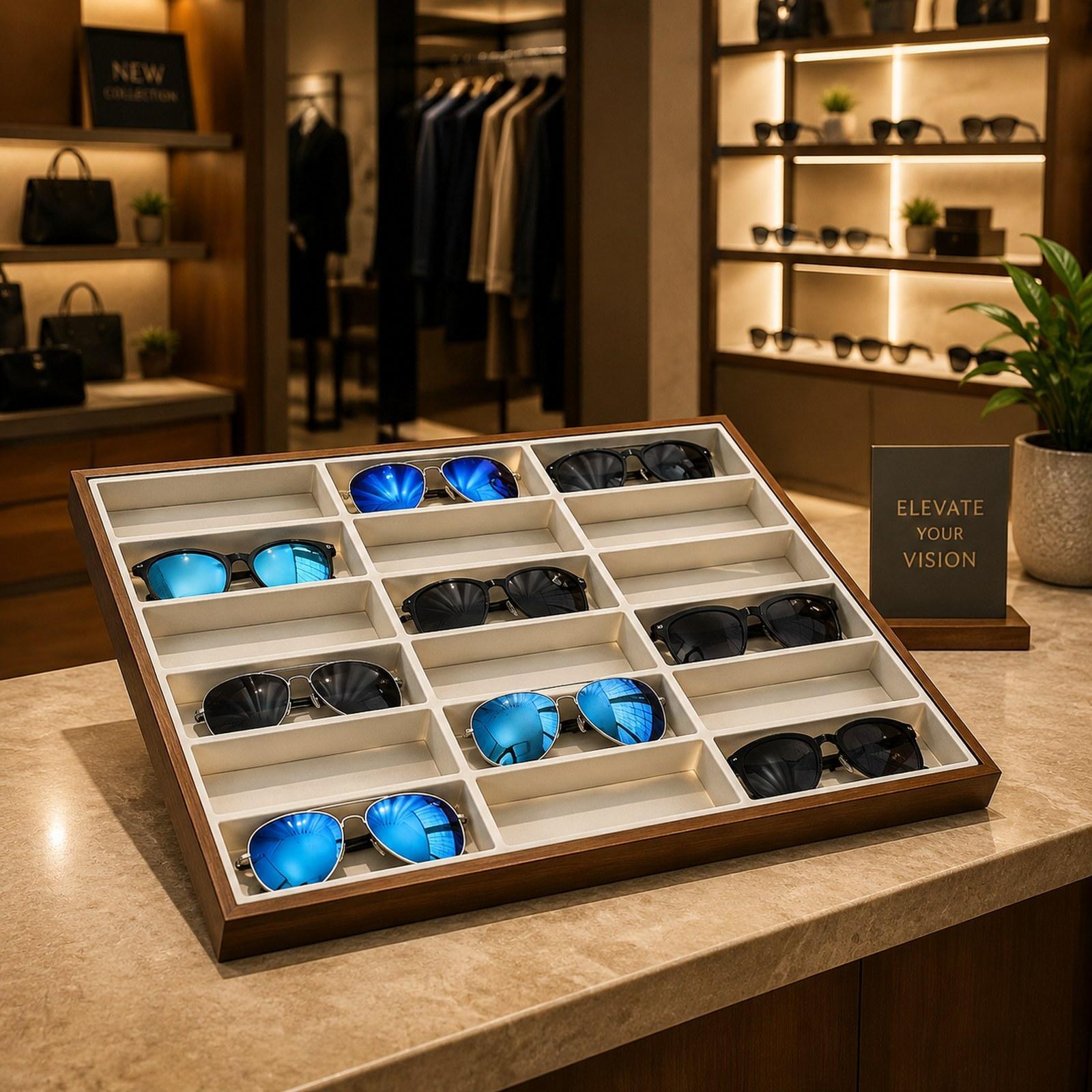 Brillen-Präsentationstablett,  – Men Accessories In Store Bewertung und Preis